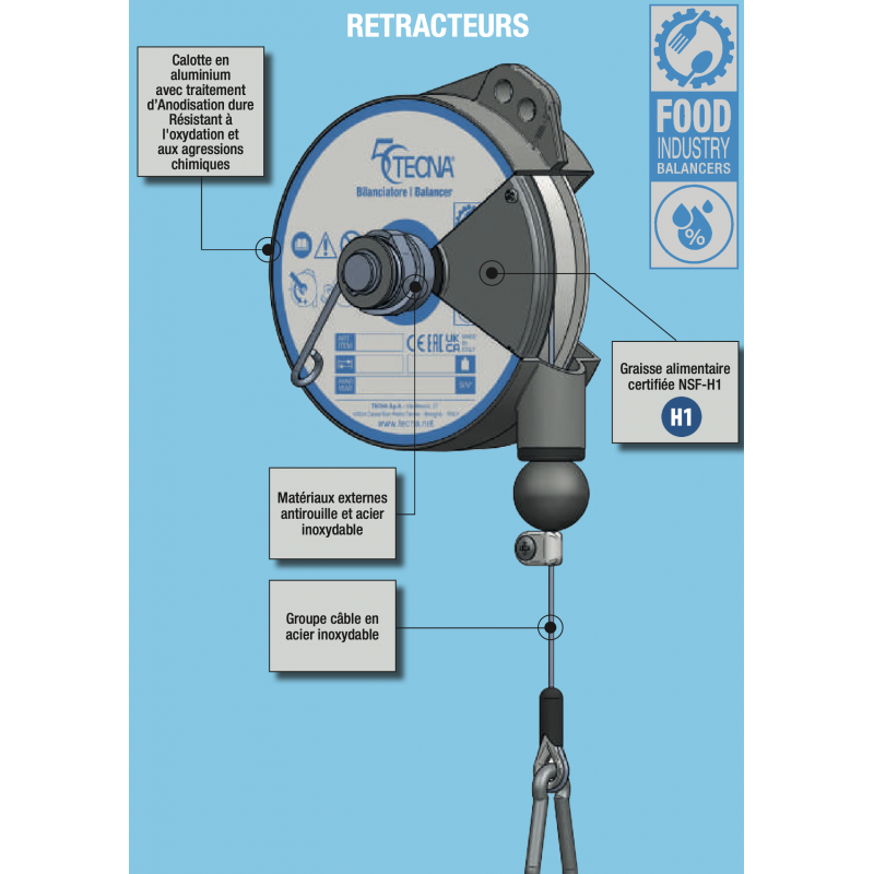 Equilibreur de charge Tecna 9300 - Capacité de 0,2 à 0,5 kg