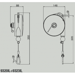 Equilibreur de charge agroalimentaire 9321IL - Capacité de 2 à 4 kg