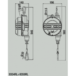 Equilibreur de charge Tecna 9300 - Capacité de 0,2 à 0,5 kg