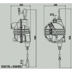 Equilibreur de charge Tecna 9300 - Capacité de 0,2 à 0,5 kg