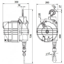 Tool rope balancer 9455G
