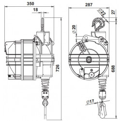 Tool rope balancer 9452
