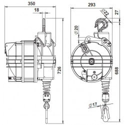 Tool rope balancer 9426G