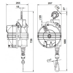 Tool rope balancer 9444