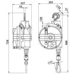 Tool rope balancer 9432G