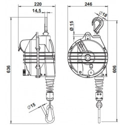 Tool rope balancer 9362G