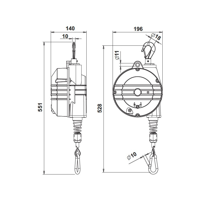 Gedo balancer 9354 - Capacity of 4 to 7 kg
