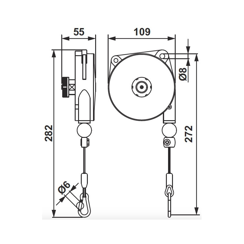Equilibreur Tecna 9313NY - Capacitéde 2 à 3 Course kg