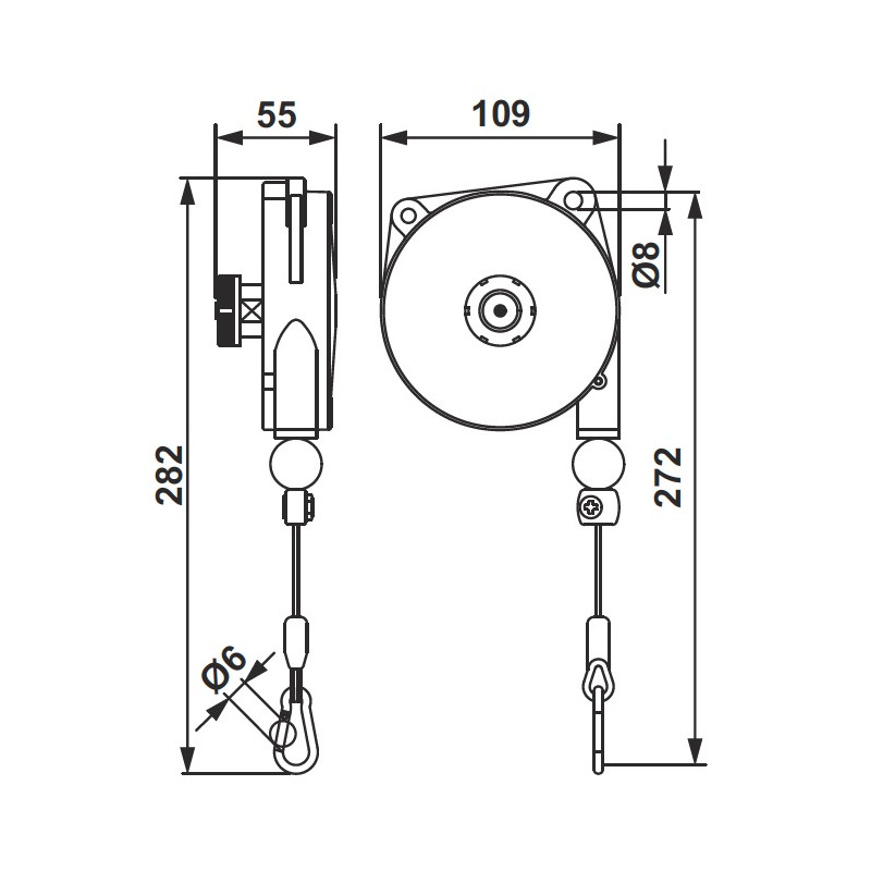 Equilibreur de charge Tecna 9312 - Capacité de 1 à 2 kg